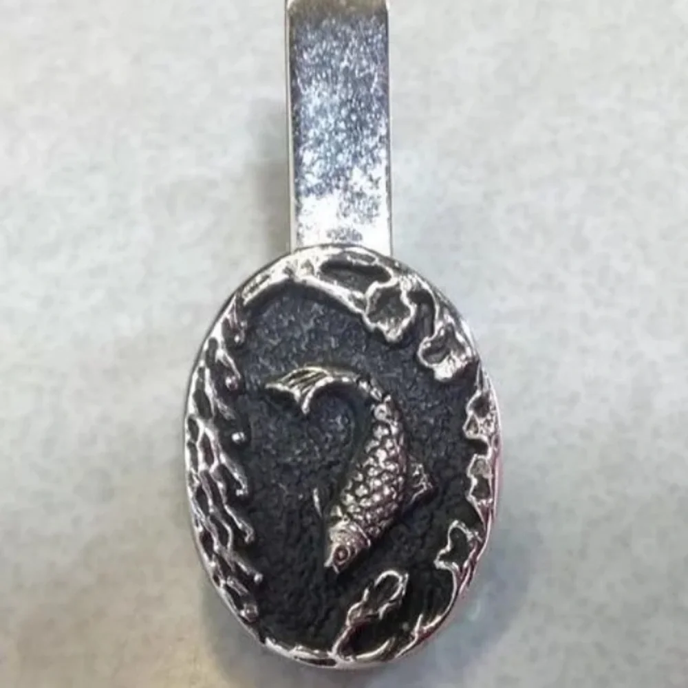 Mens Tie Clasp Fish Fisherman‎ Jewelry